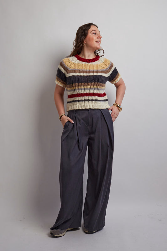 Red Striped Knit