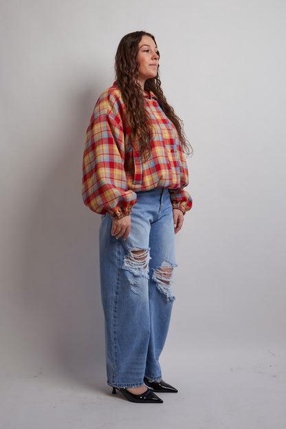 Ripped Deep Blue Jeans