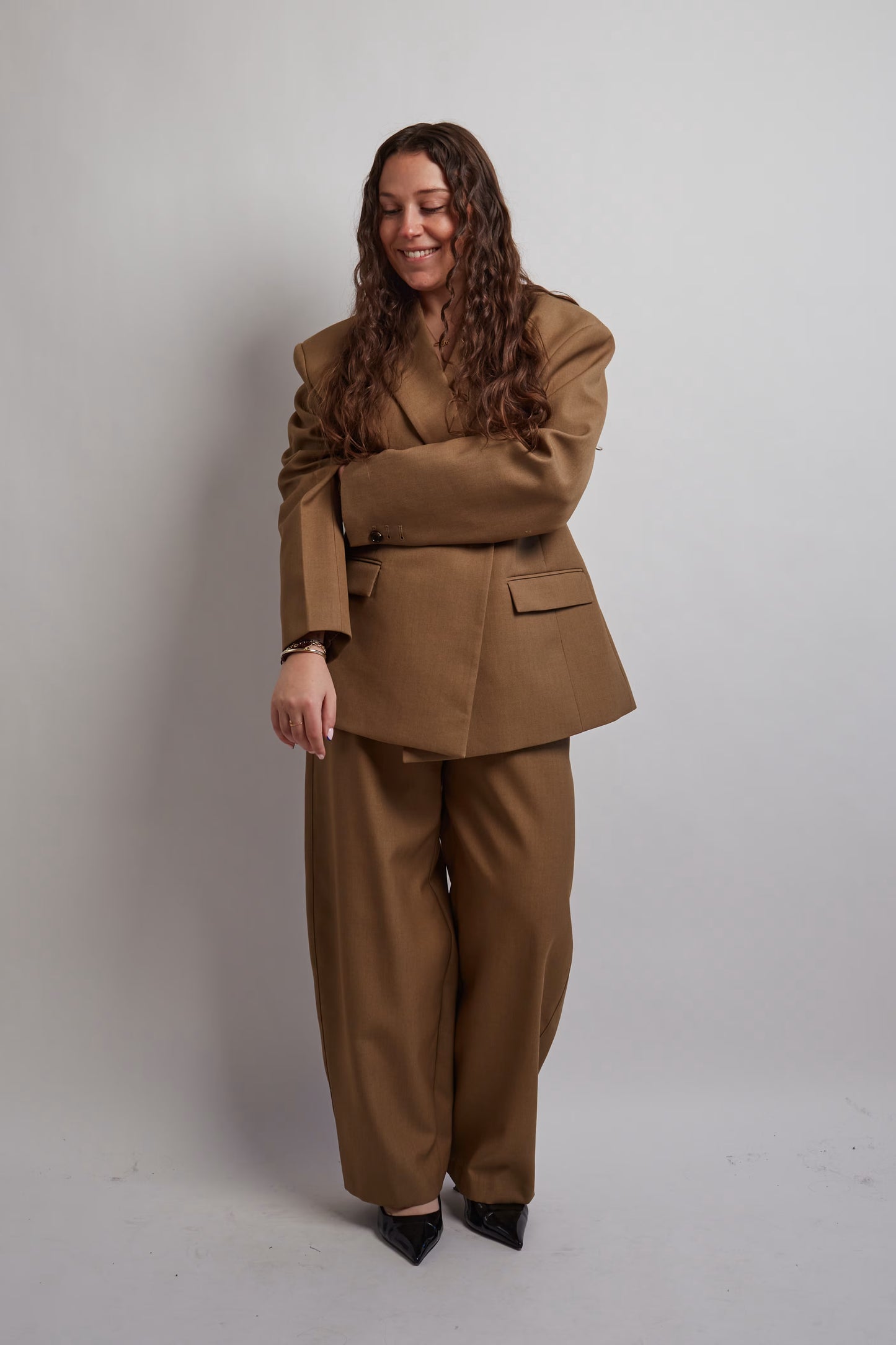 Camel Loose Fit Pants