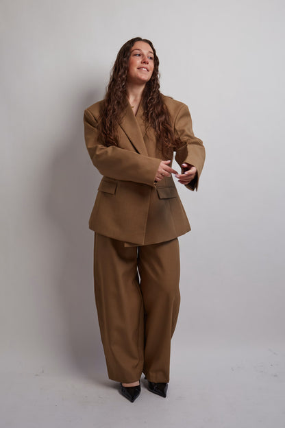 Camel Loose Fit Pants