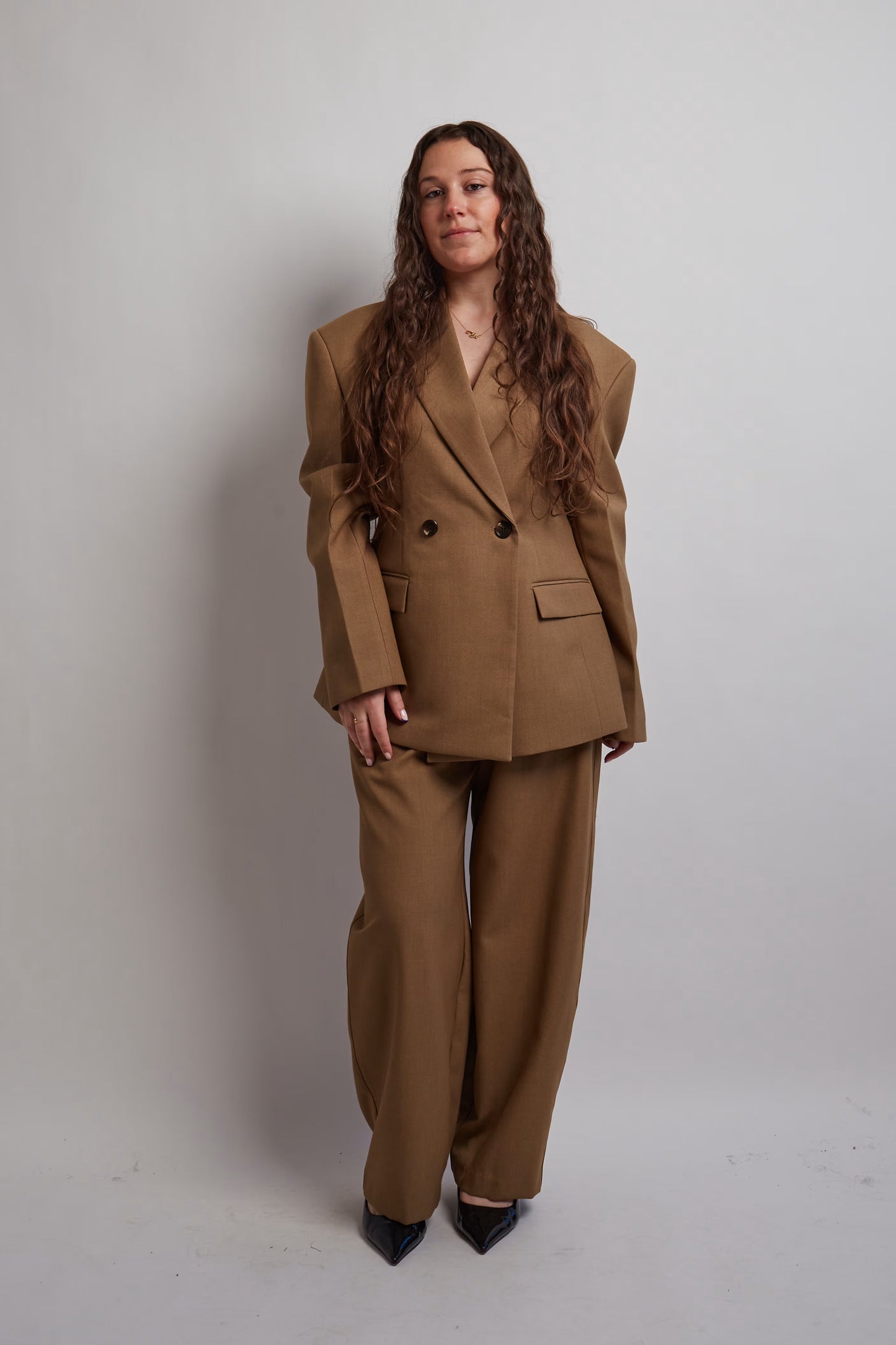 Camel Loose Fit Pants