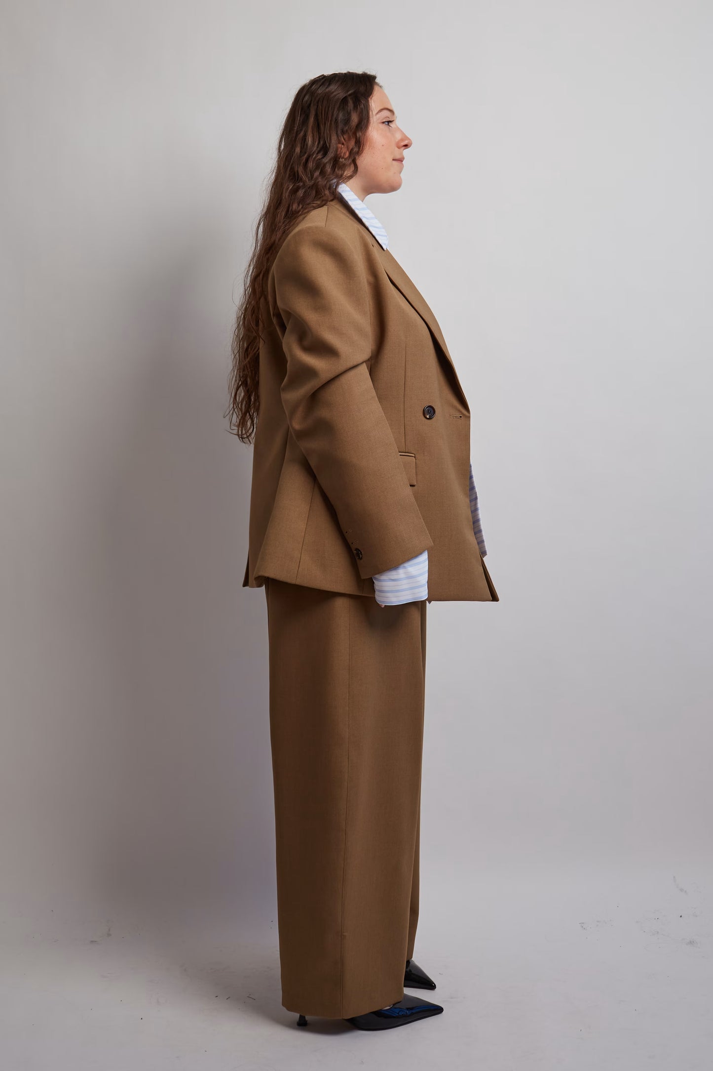 Camel Fitted Blazer