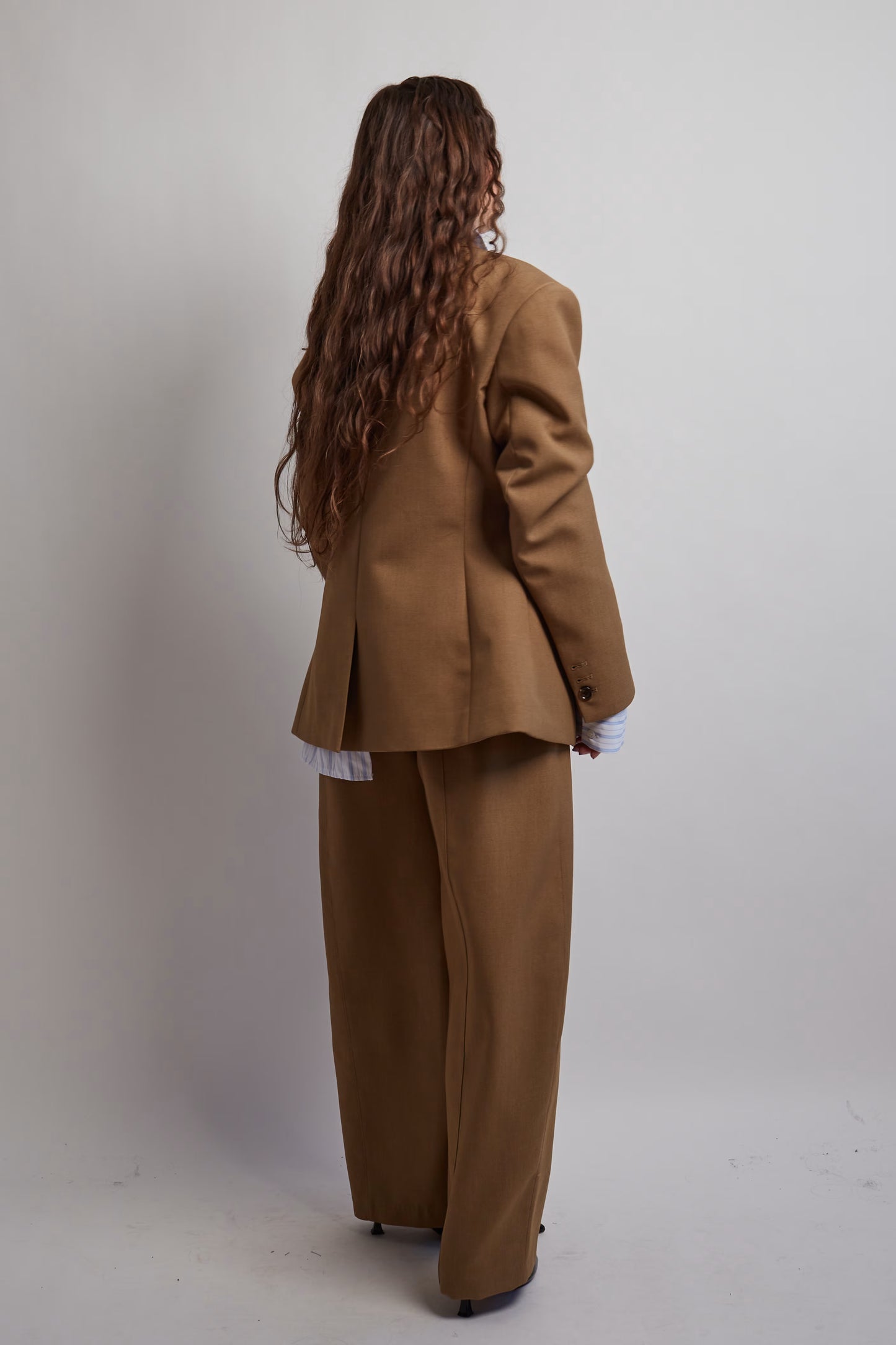 Camel Fitted Blazer