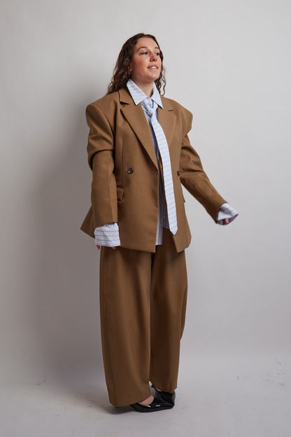 Camel Fitted Blazer