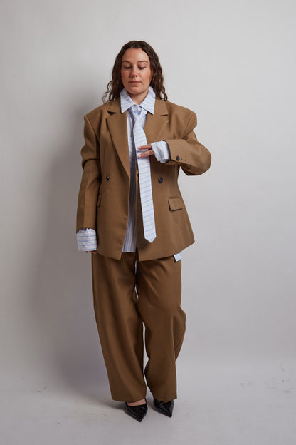 Camel Fitted Blazer