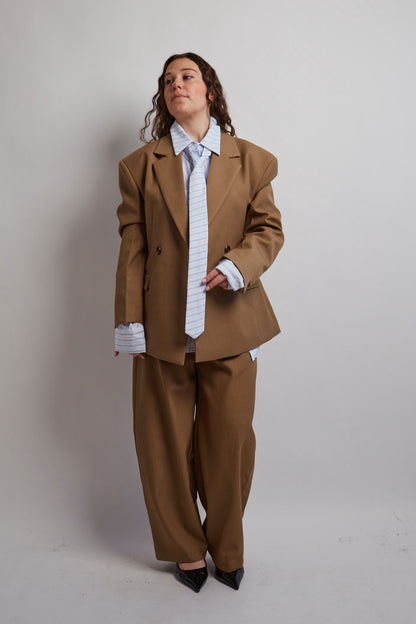 Camel Fitted Blazer