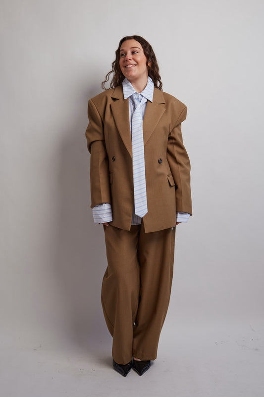 Camel Fitted Blazer
