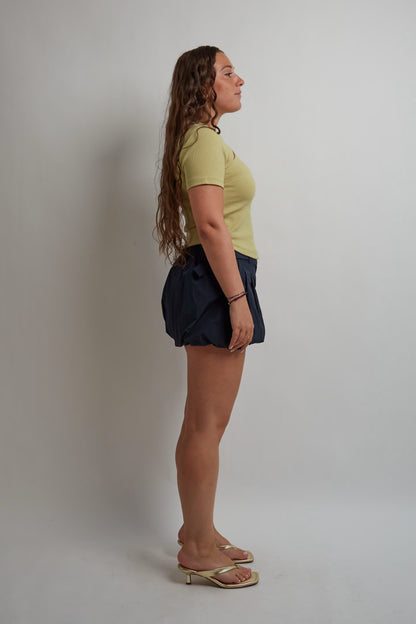 Navy Balloon Shorts
