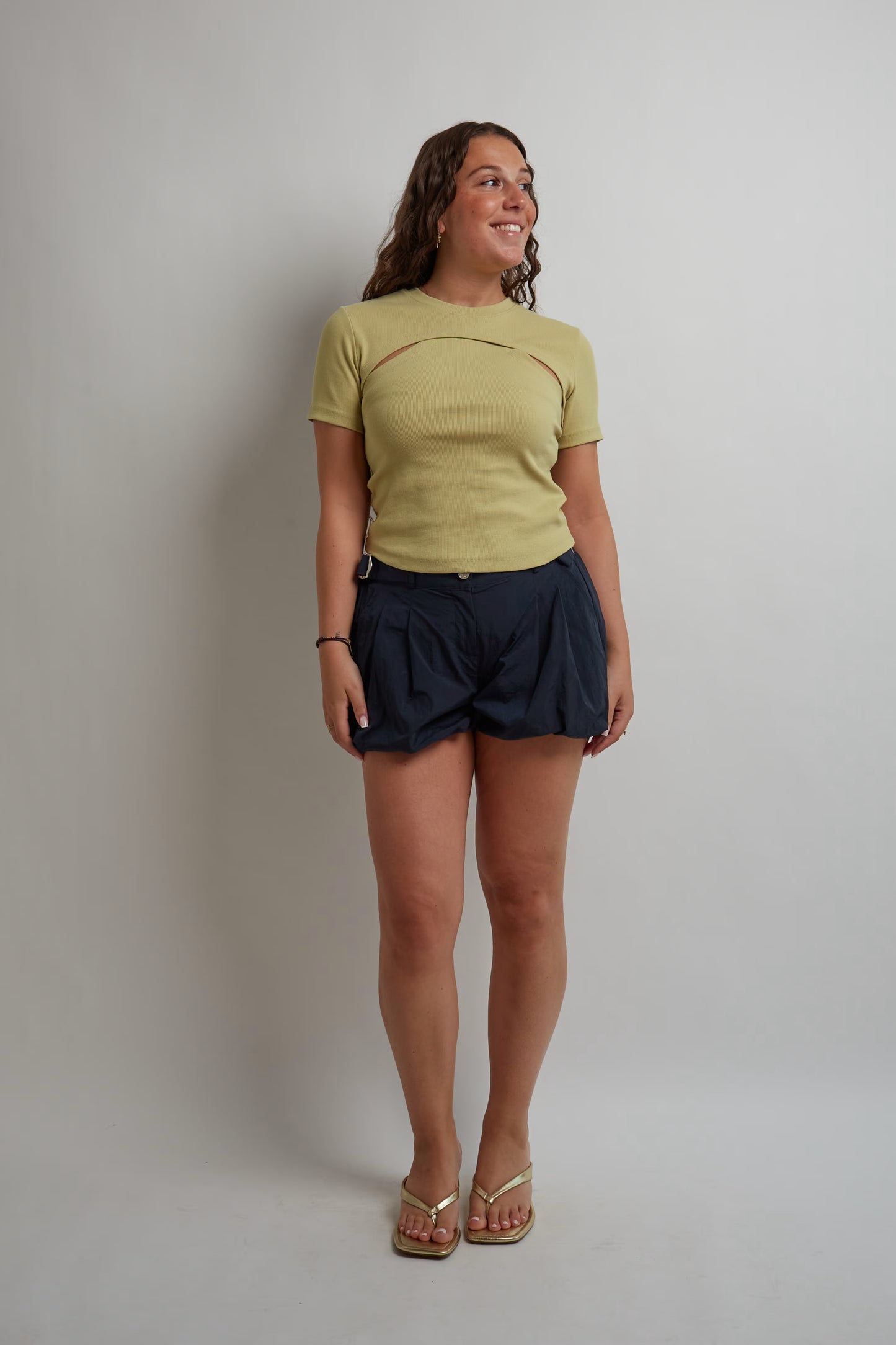 Navy Balloon Shorts