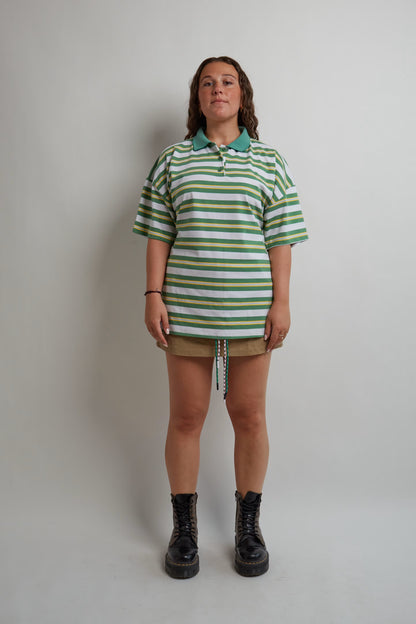 Green Striped Polo