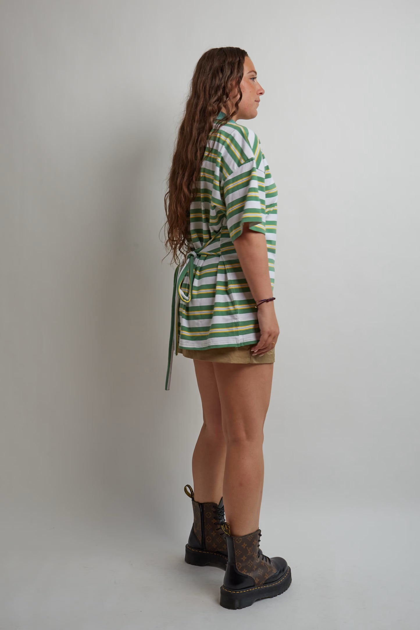 Green Striped Polo
