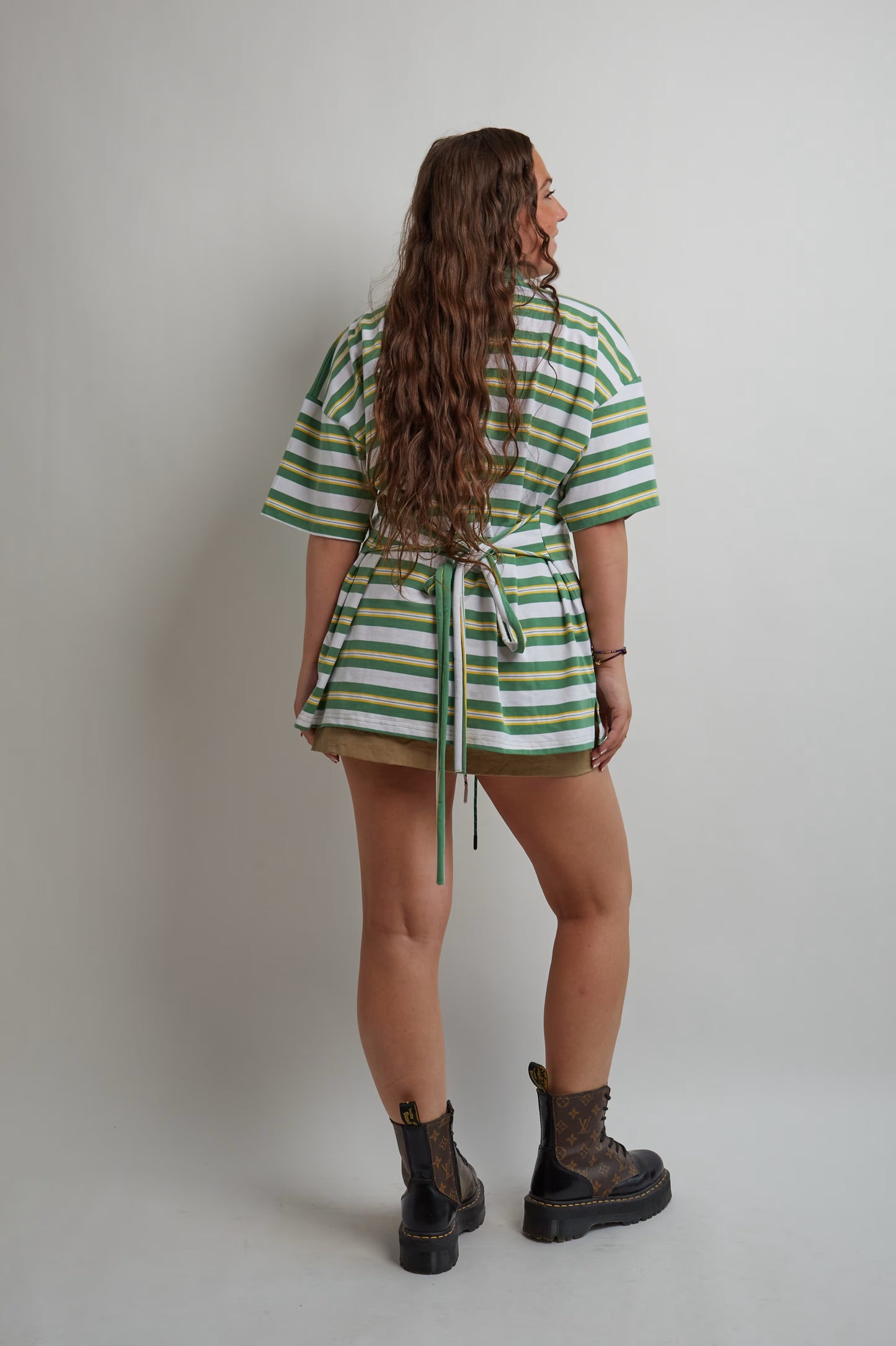 Green Striped Polo