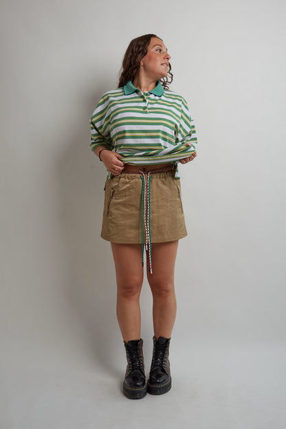 Beige Layered Skort