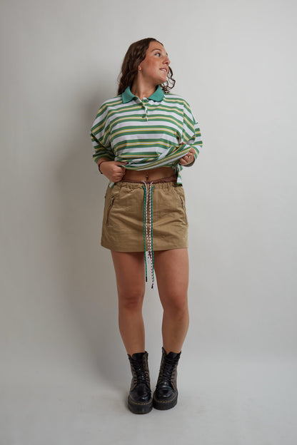 Beige Layered Skort
