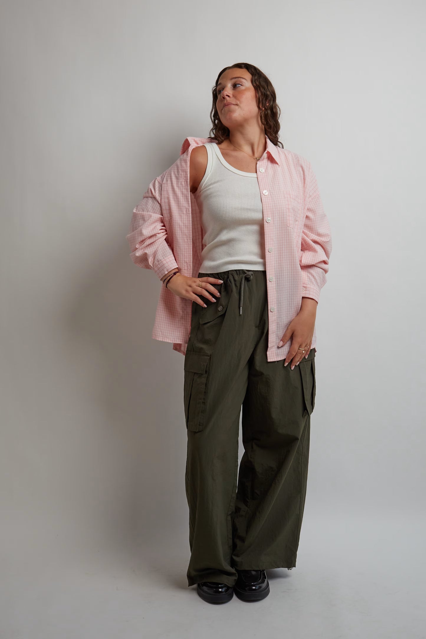 Pink Open Side Shirt
