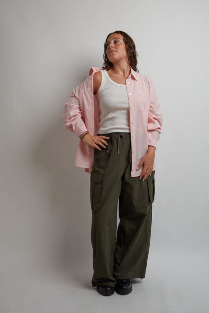 Pink Open Side Shirt