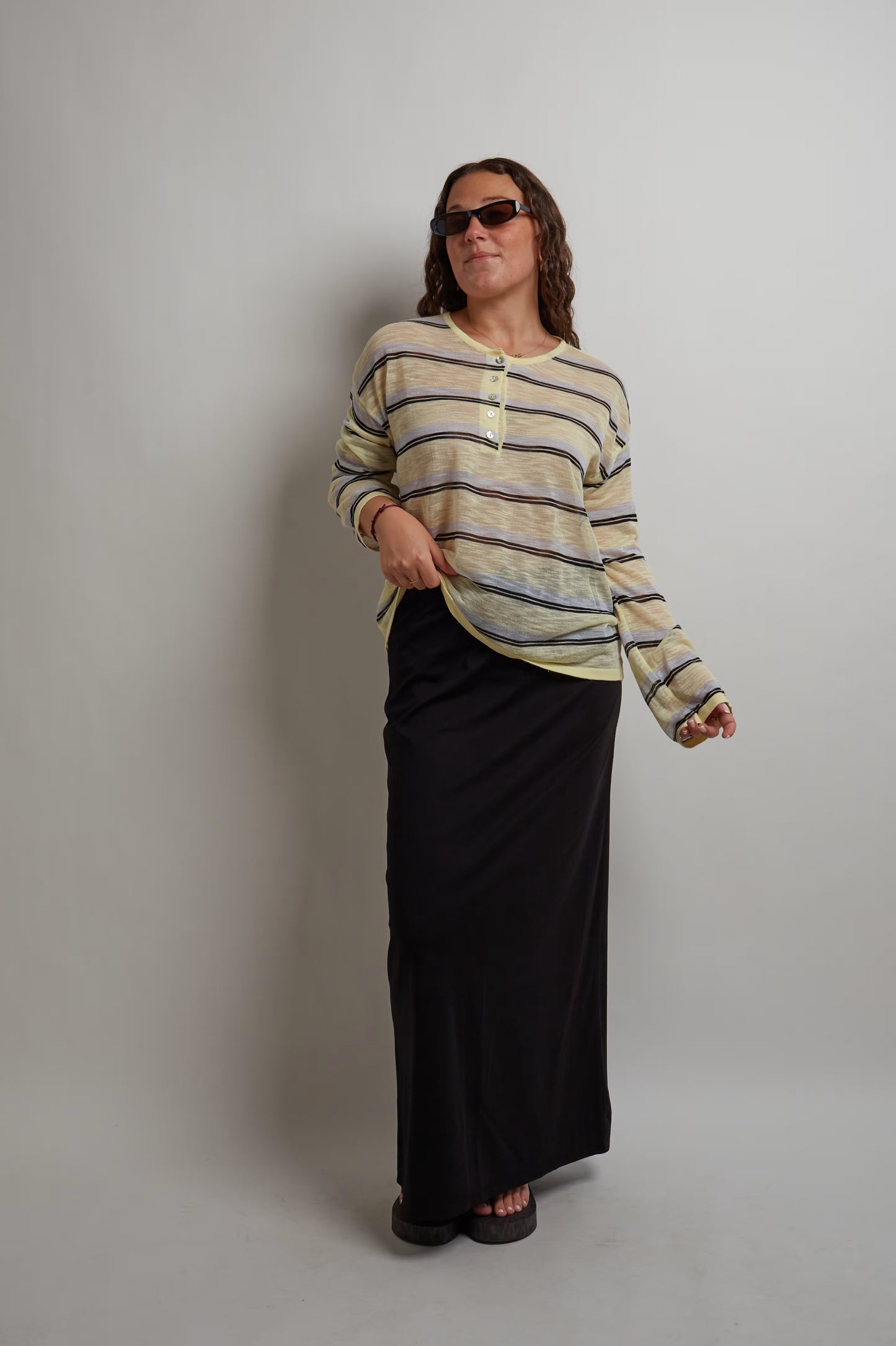 Transparent Yellow Long Sleeve
