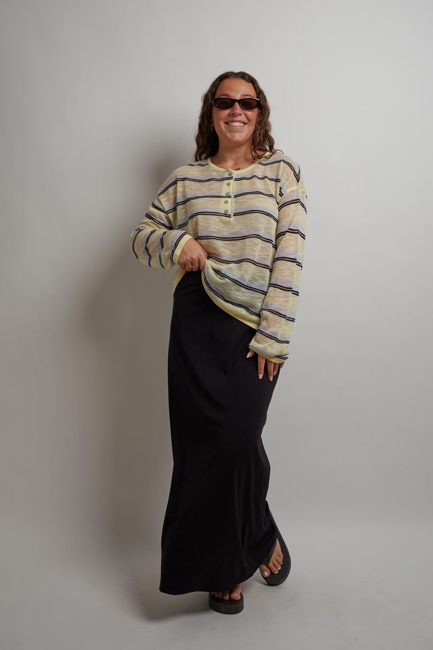 Transparent Yellow Long Sleeve