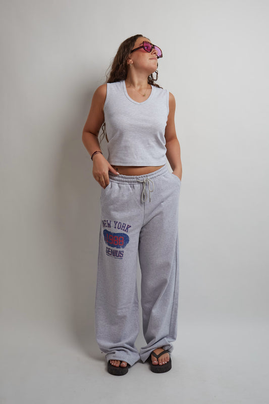 Grey New York Jogging