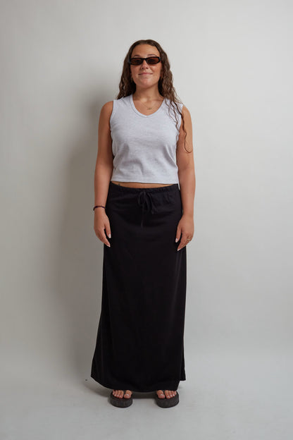 Grey Sleeveless Top