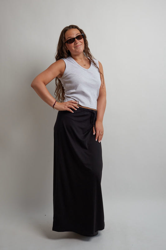 Grey Sleeveless Top