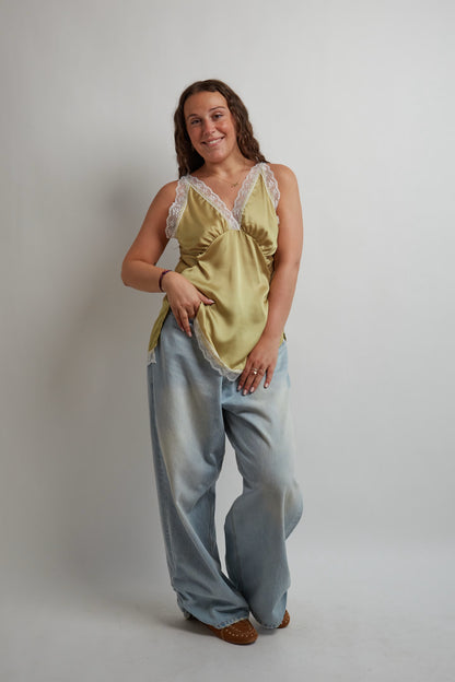 Olive Lace Top