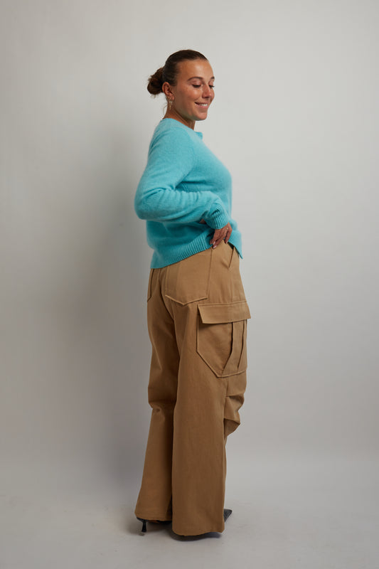 Beige Cargo Pants
