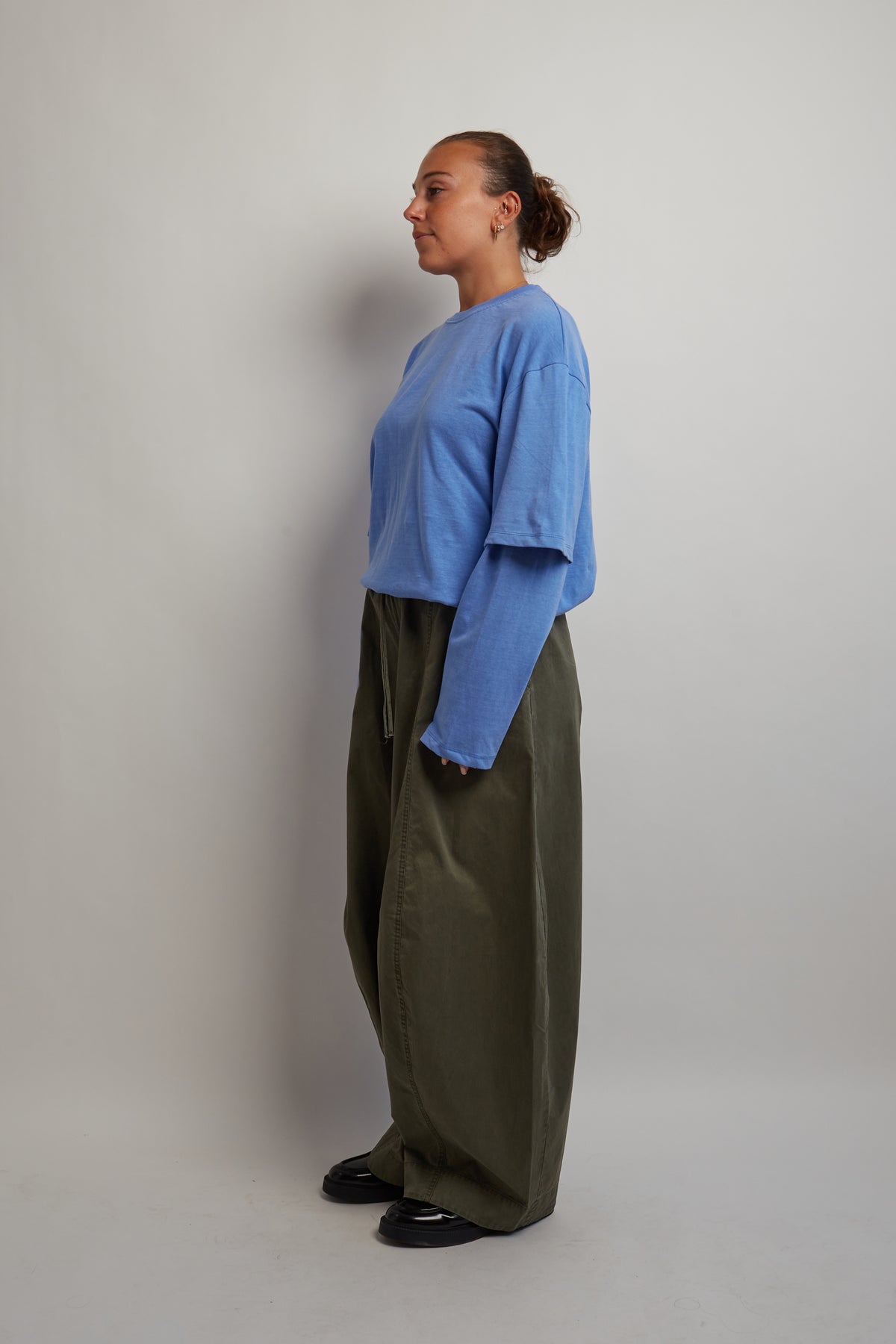 Steel Blue Layered Long Sleeve
