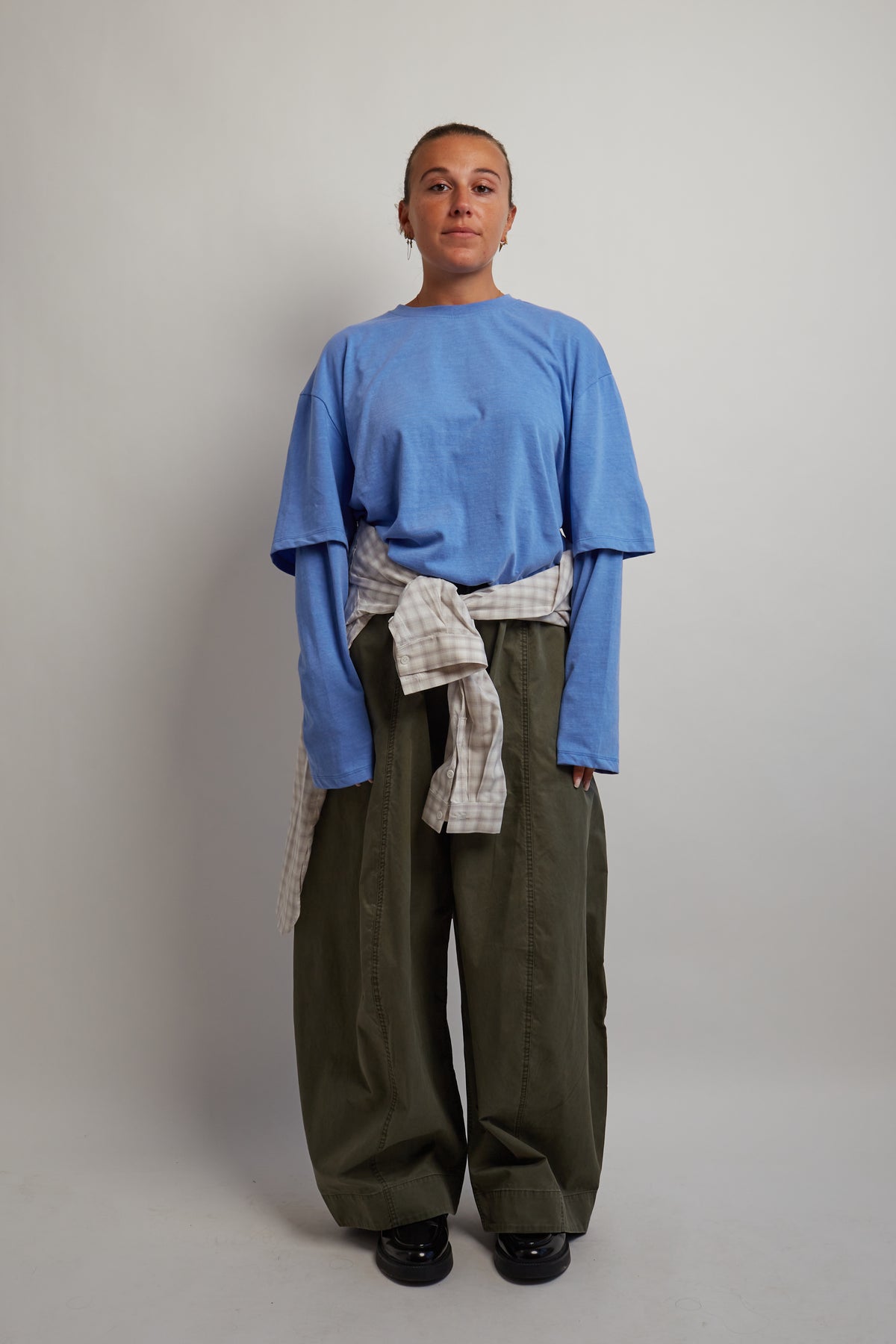 Steel Blue Layered Long Sleeve