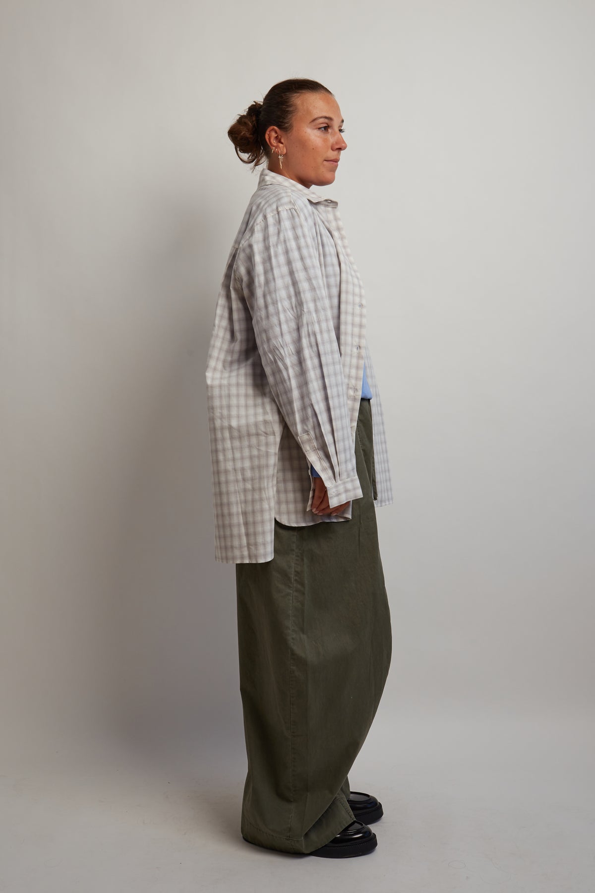 Ivory Checkered Shirt
