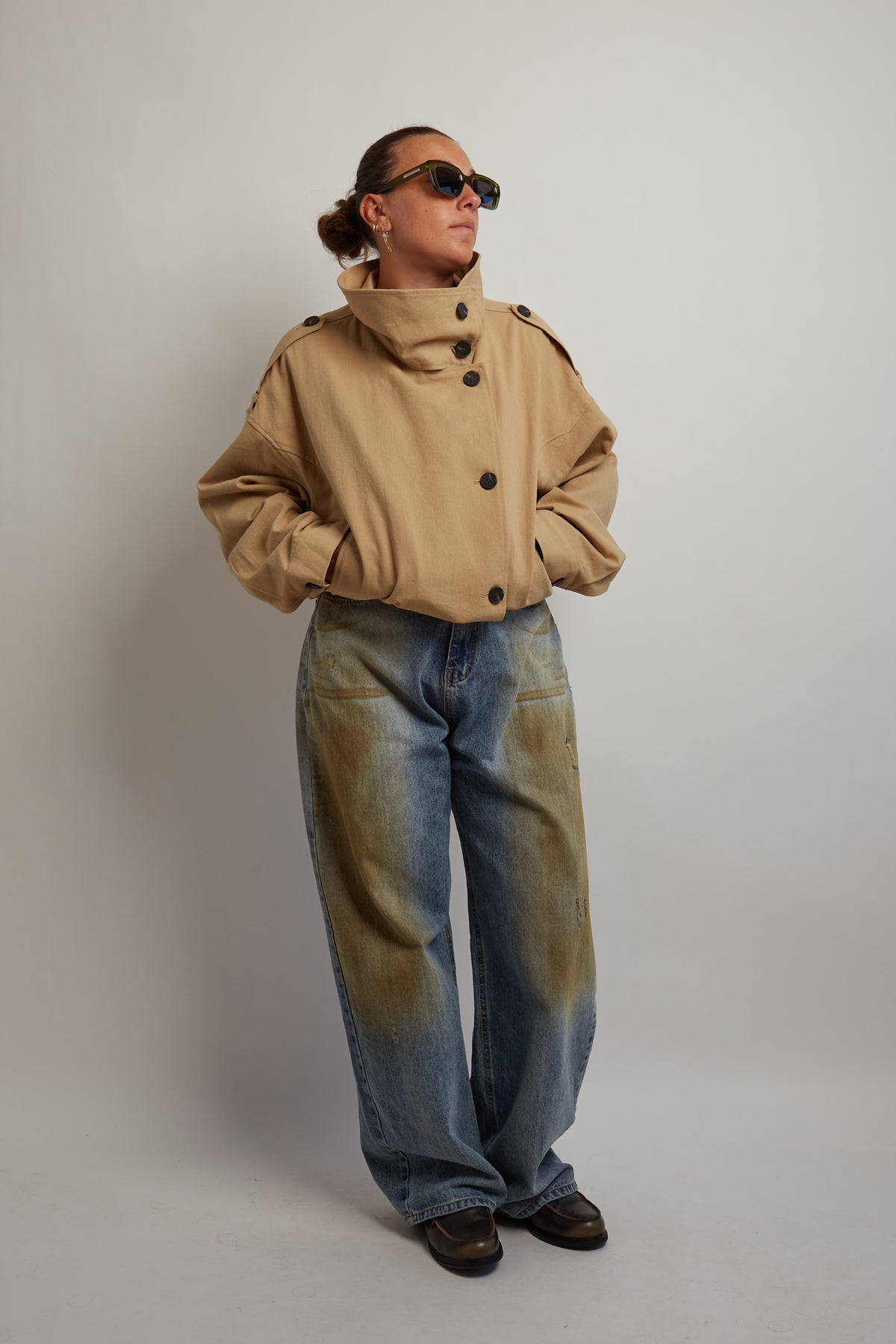 Muddy Faded Jeans