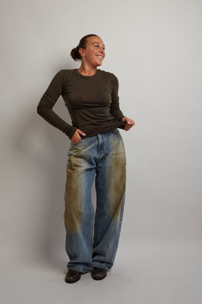 Khaki Soft Long Sleeve