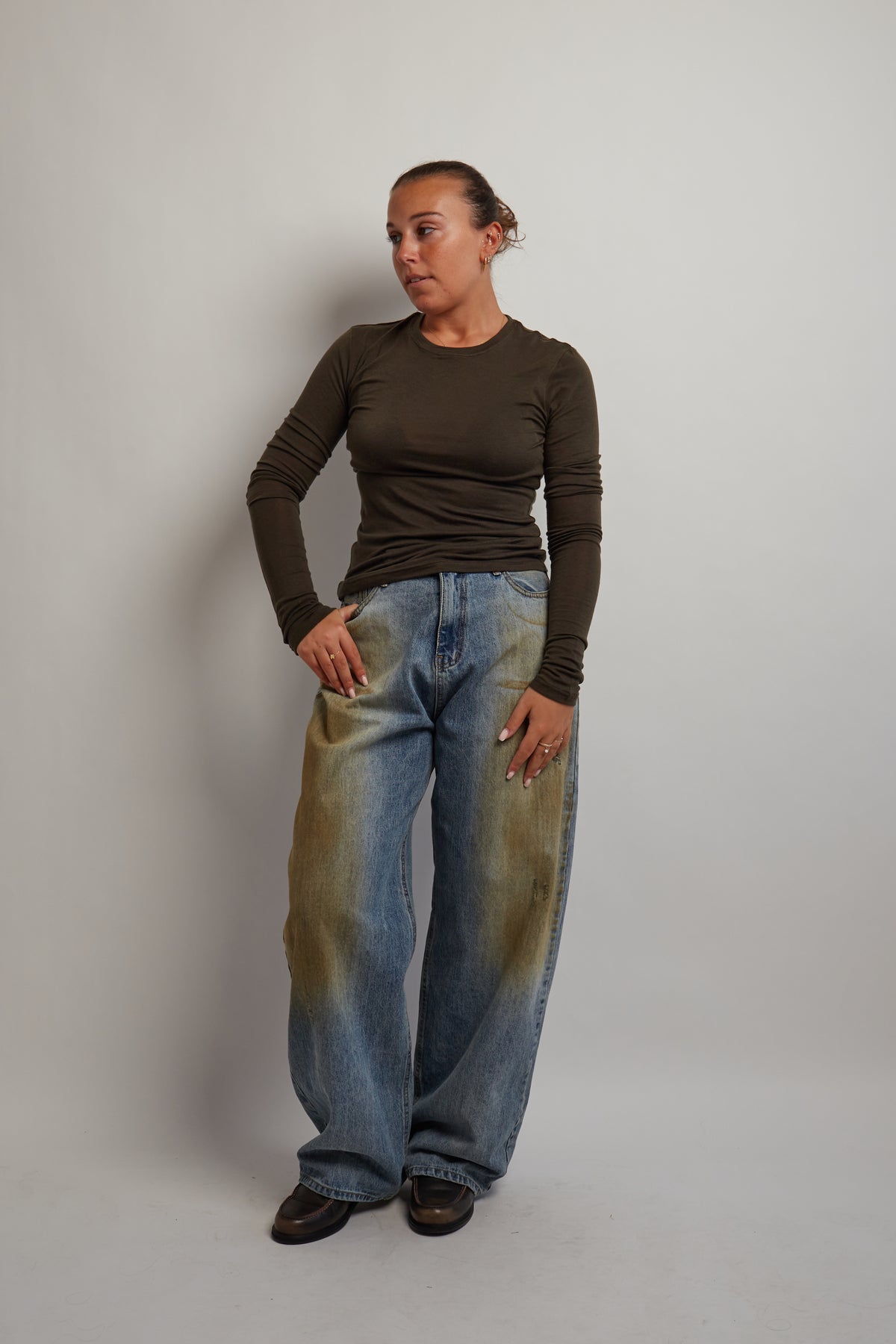 Khaki Soft Long Sleeve