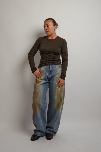 Khaki Soft Long Sleeve