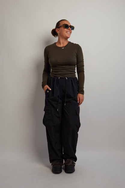 Black Cargo Pants