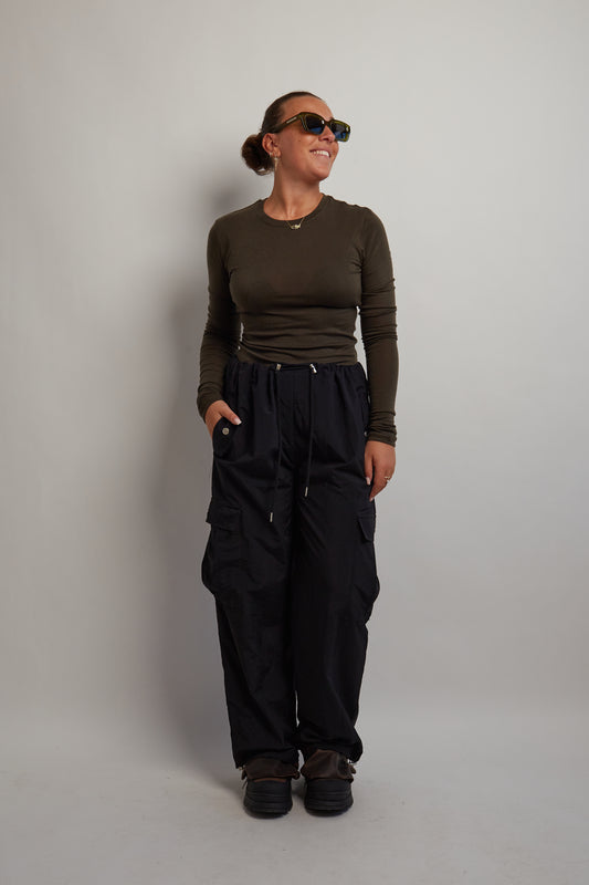 Black Cargo Pants