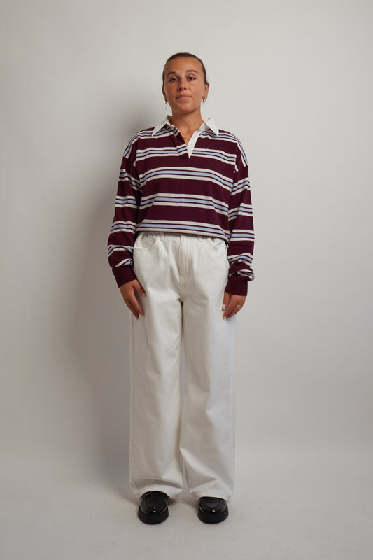 Ivory Baggy Resizable Jeans