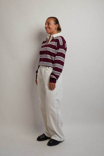 Ivory Baggy Resizable Jeans