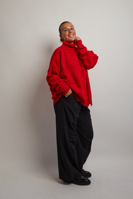 Black Loose Fitted Pants