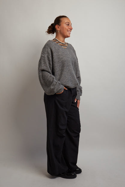 Black Loose Fitted Pants