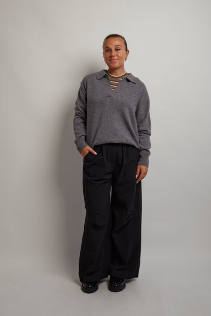 Black Loose Fitted Pants
