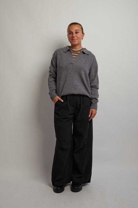 Black Loose Fitted Pants