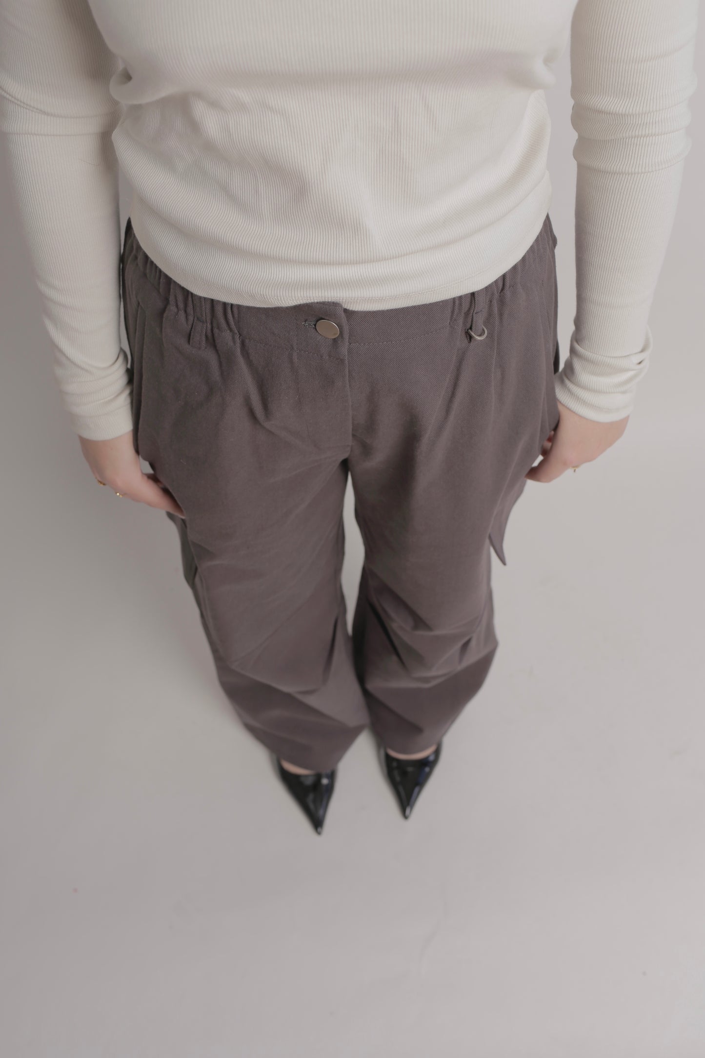 Ink Grey Multiple Pocket Pants
