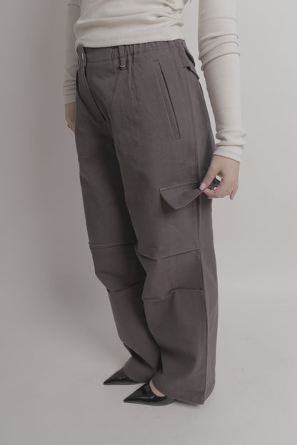 Ink Grey Multiple Pocket Pants