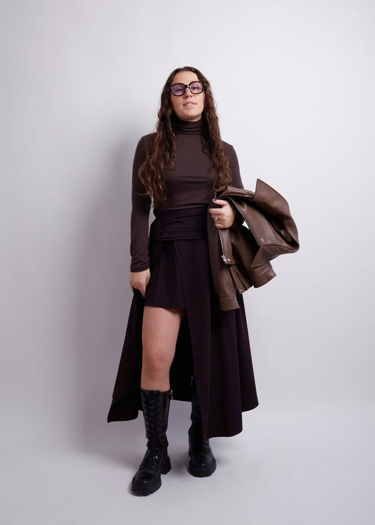 Brown Butter Soft Thin Turtleneck