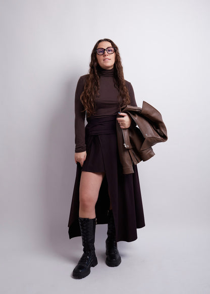 Brown Butter Soft Thin Turtleneck