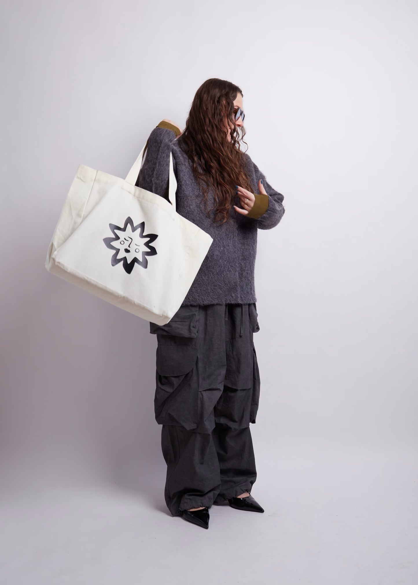 Charcoal Alpaca Cardigan