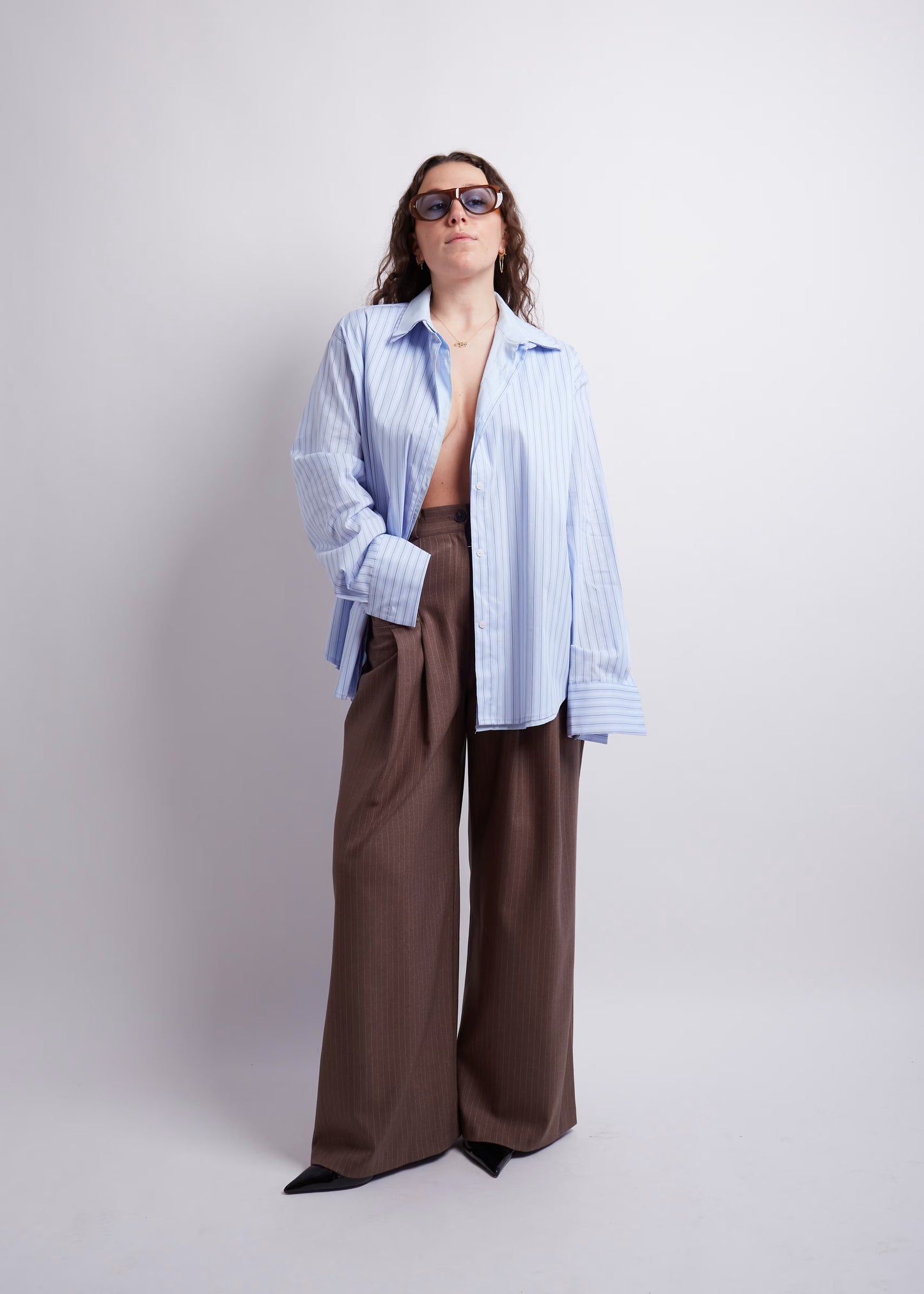 Light Blue Double Layered Shirt