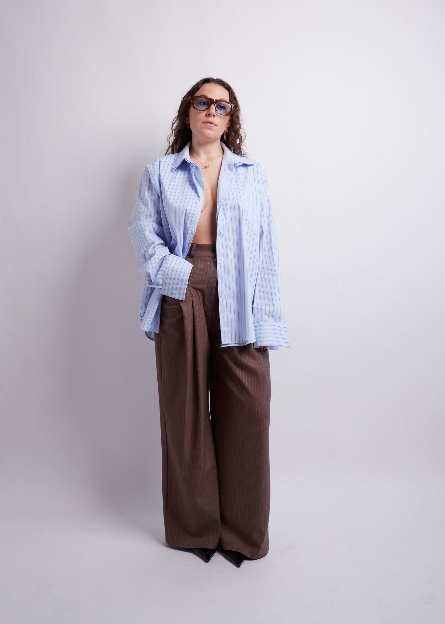 Light Blue Double Layered Shirt