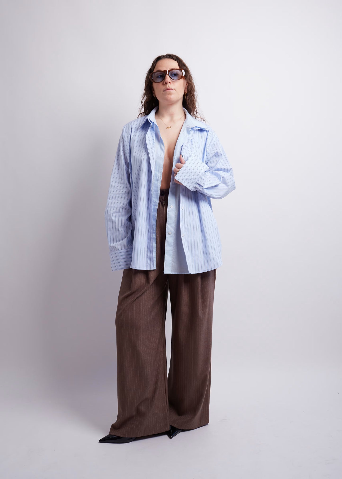 Light Blue Double Layered Shirt